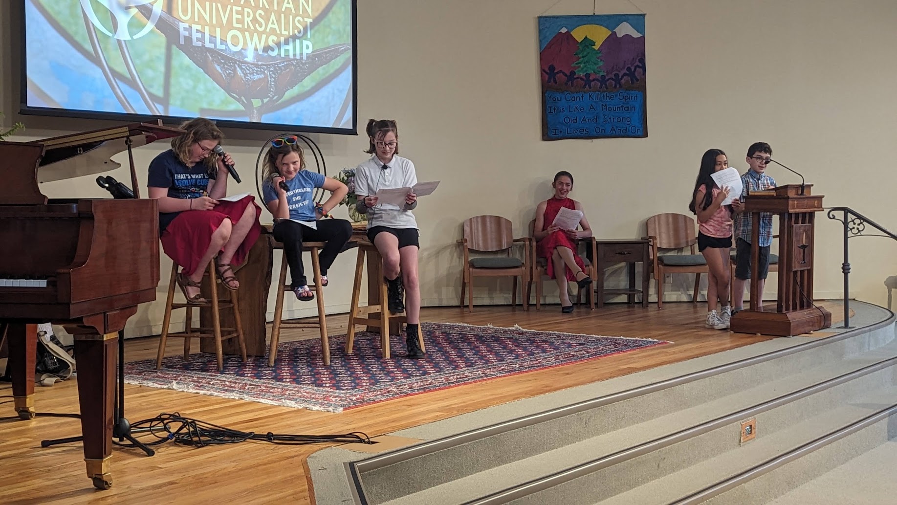 Children in the Sunday Service