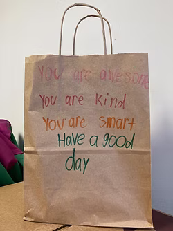 Breakfast Bag with Note for Guest